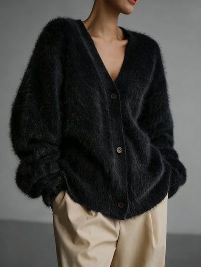 AUREANE™ | CARDIGAN COL ROND LUXUEUX