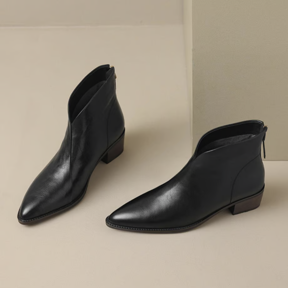 Chloé™ - Bottines de luxe à talon bas