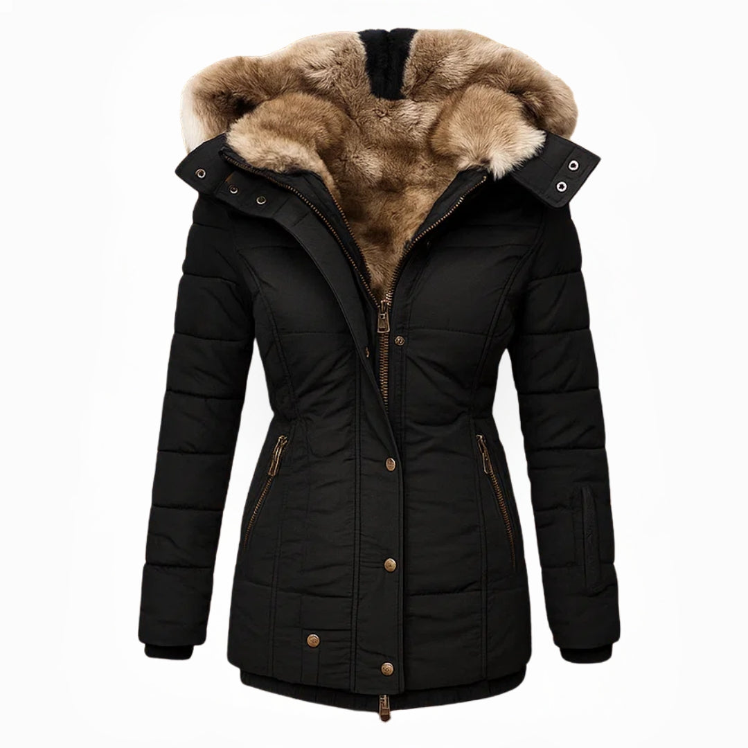 Anna™ - Manteau d’hiver chaud avec doublure en fausse fourrure