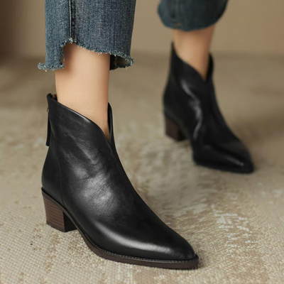 Chloé™ - Bottines de luxe à talon bas