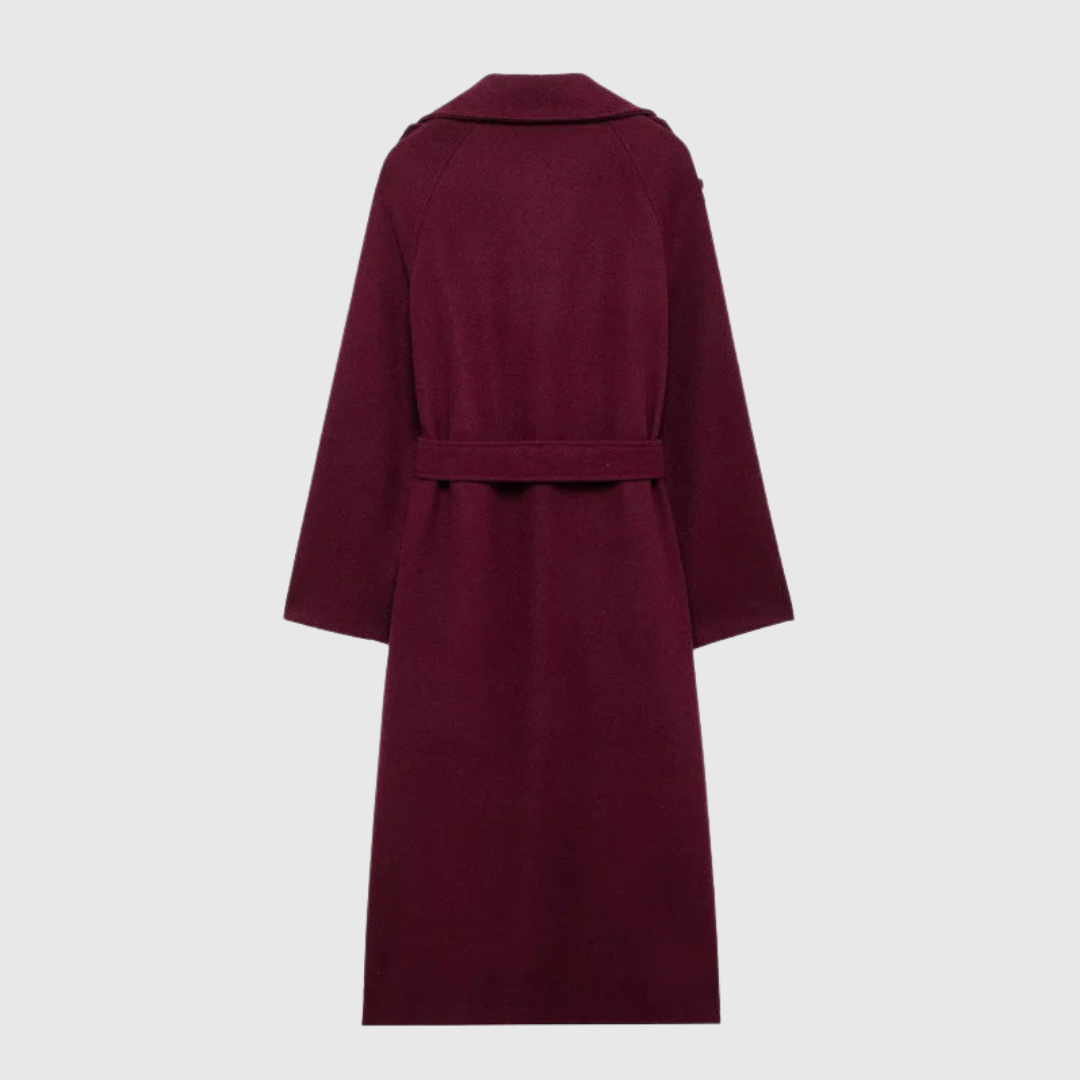 Merone™ – Manteau classique élégant rouge bordeau