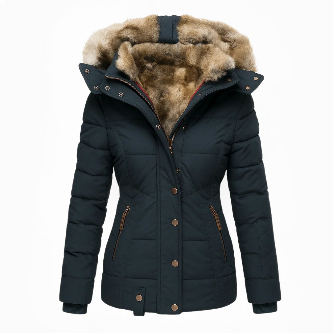 Anna™ - Manteau d’hiver chaud avec doublure en fausse fourrure