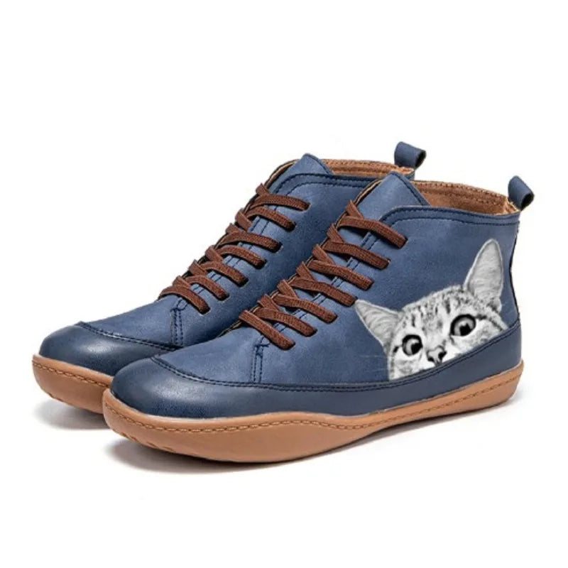 Lucien™ Paris | Bottines en cuir pour passionnés de chats