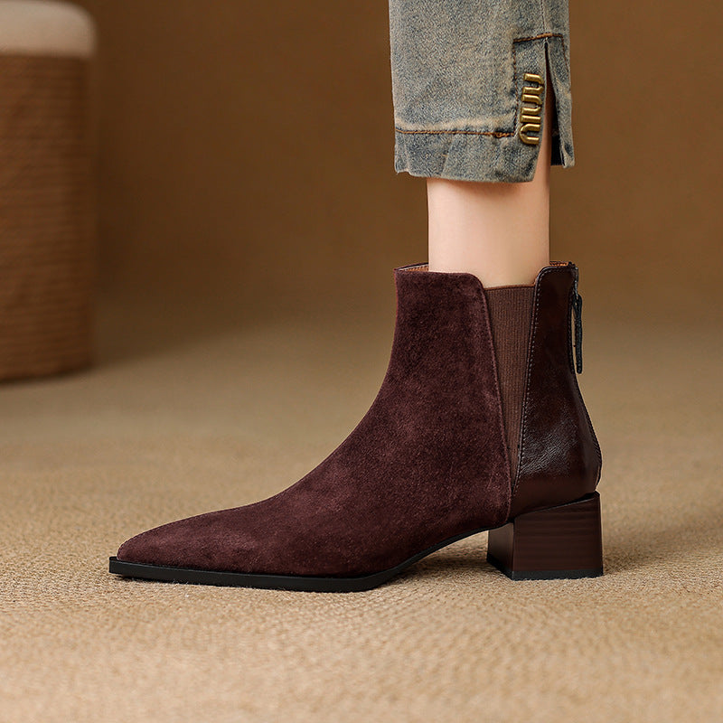Verena | Bottines de luxe à talon moyen