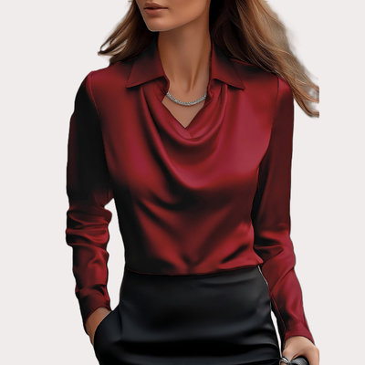 Aurélie™ - Blouse satinée au charme discret