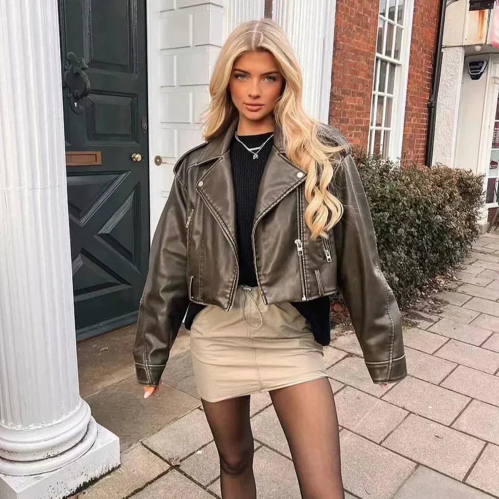 Auvrelle™ - Veste polyvalente en cuir de qualité