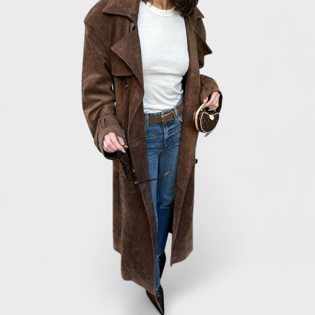 Veronika™ – Trench-coat élégant à col montant