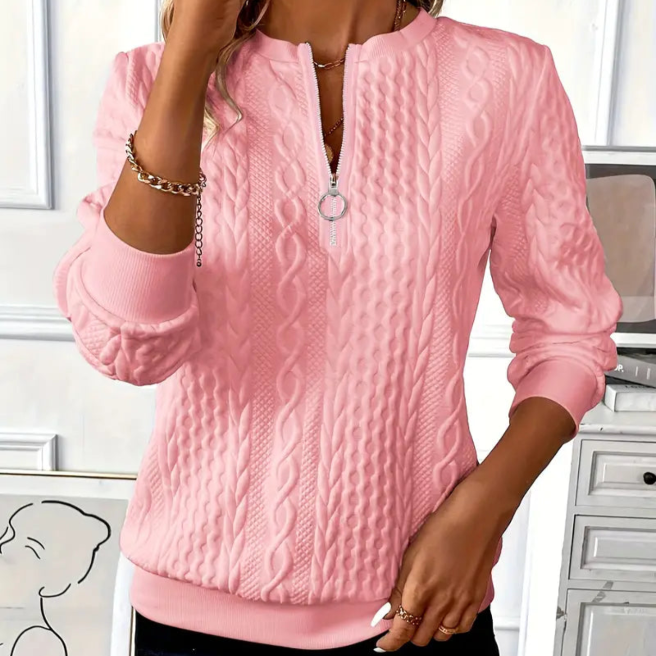 GIOIA | PULL AVEC FERMETURE ÉCLAIR