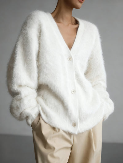 AUREANE™ | CARDIGAN COL ROND LUXUEUX