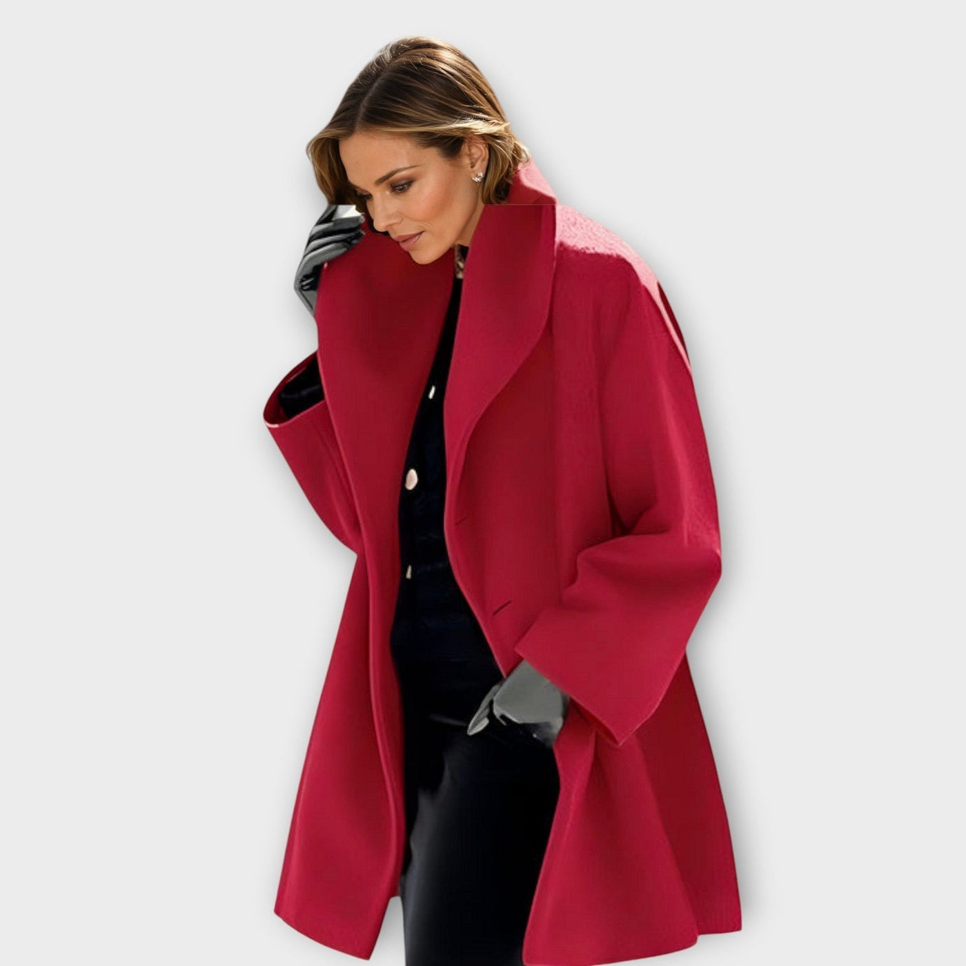 Claire™ - Manteau de luxe en laine coupe-vent