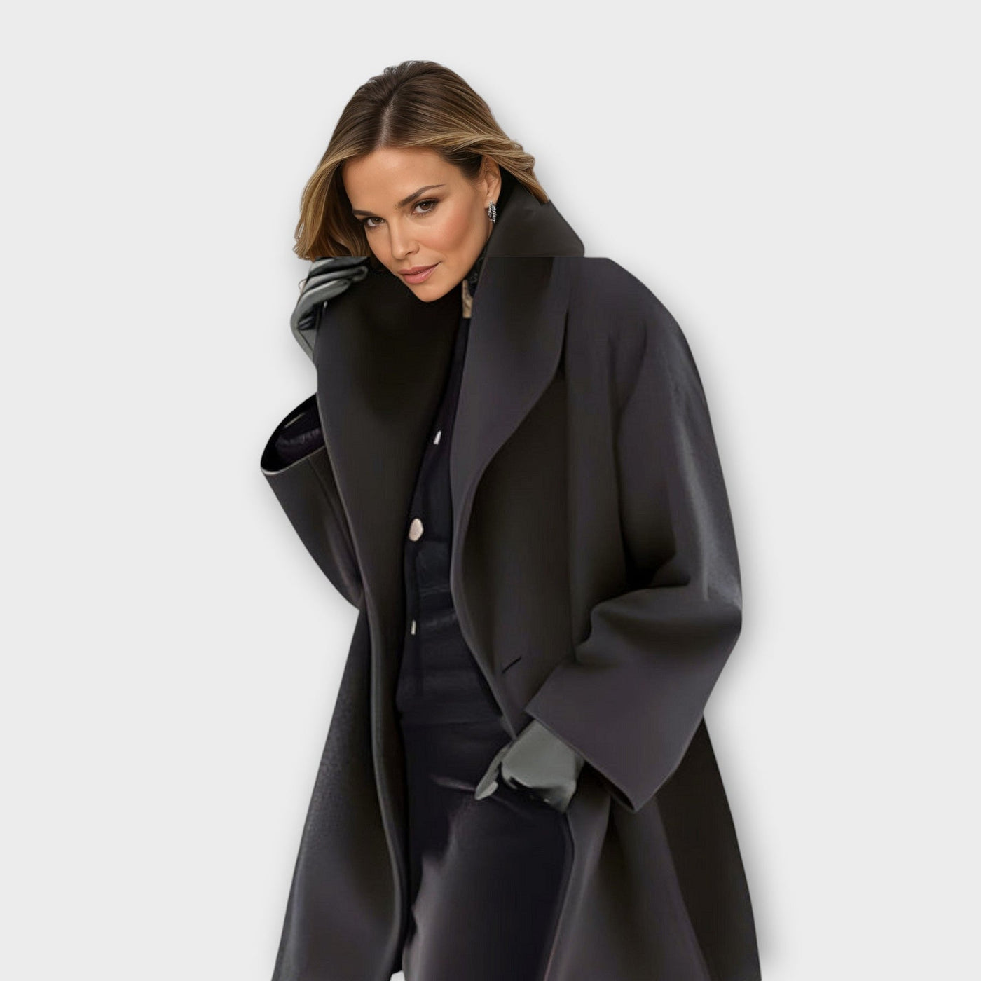 Claire™ - Manteau de luxe en laine coupe-vent