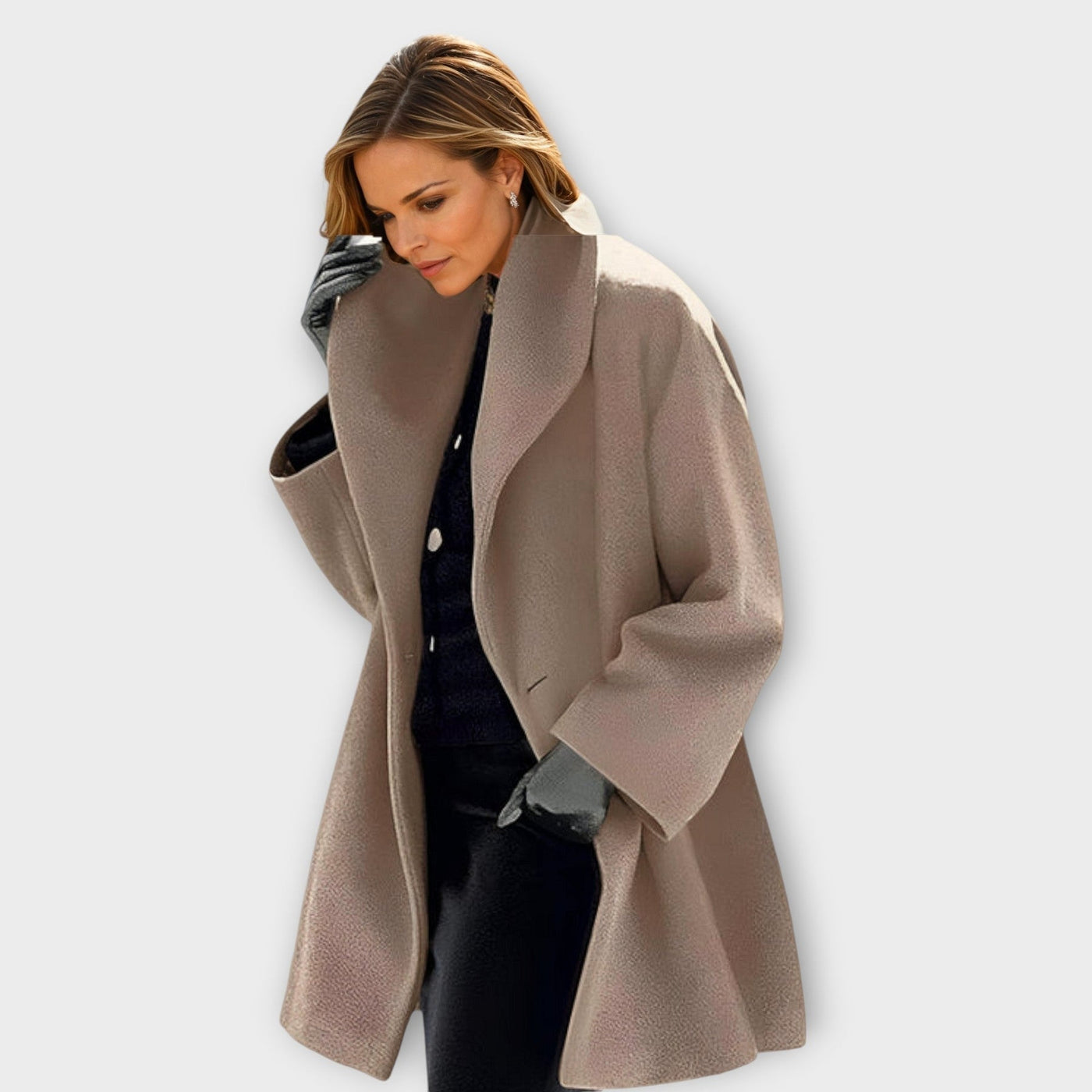 Claire™ - Manteau de luxe en laine coupe-vent