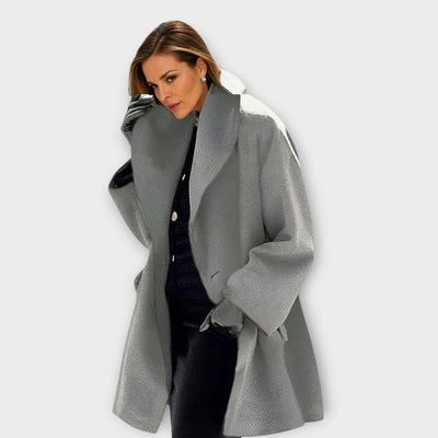 Claire™ - Manteau de luxe en laine coupe-vent